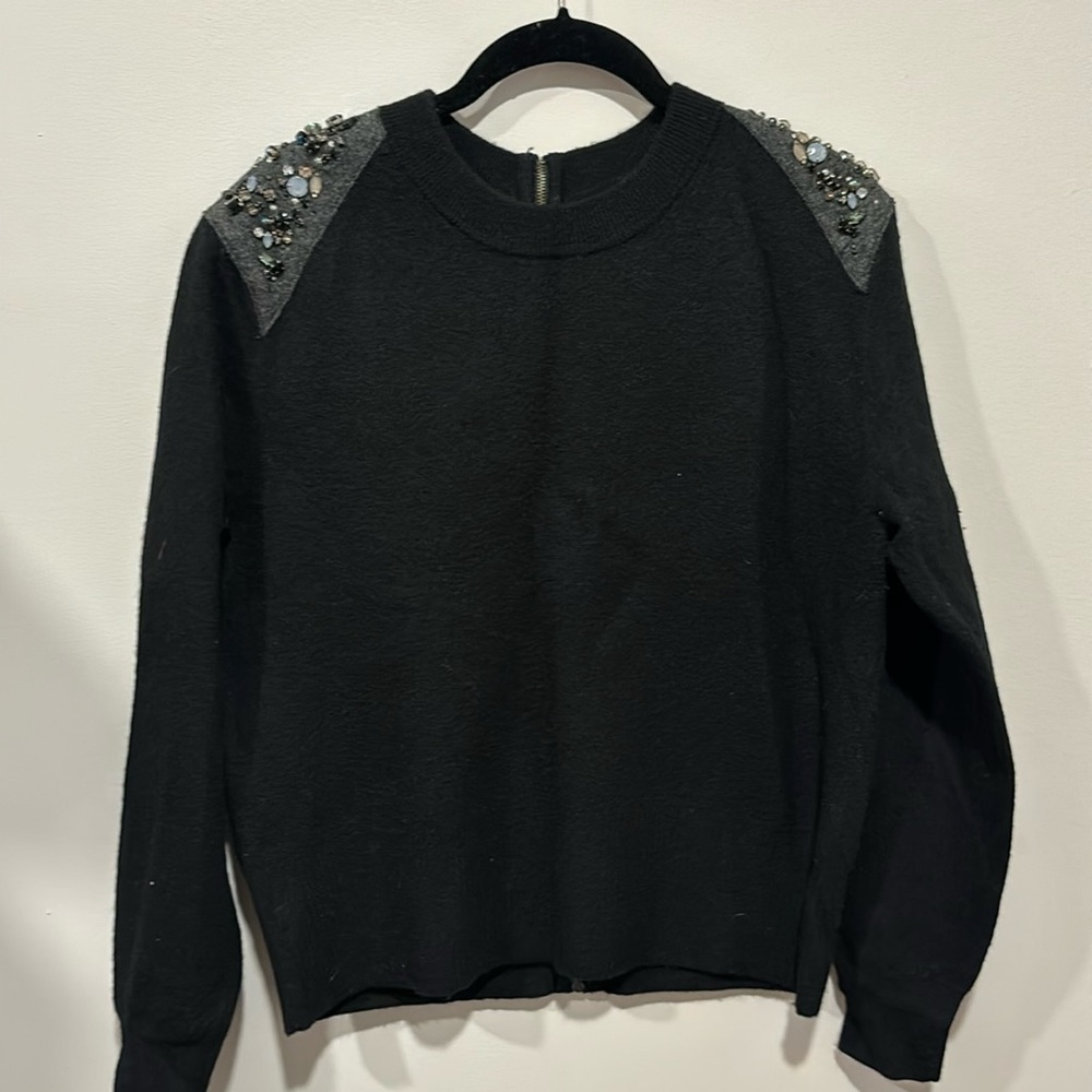 EUC. J. Crew. Beaded Rhinestone Sweater. Size medium. GORGEOUS!